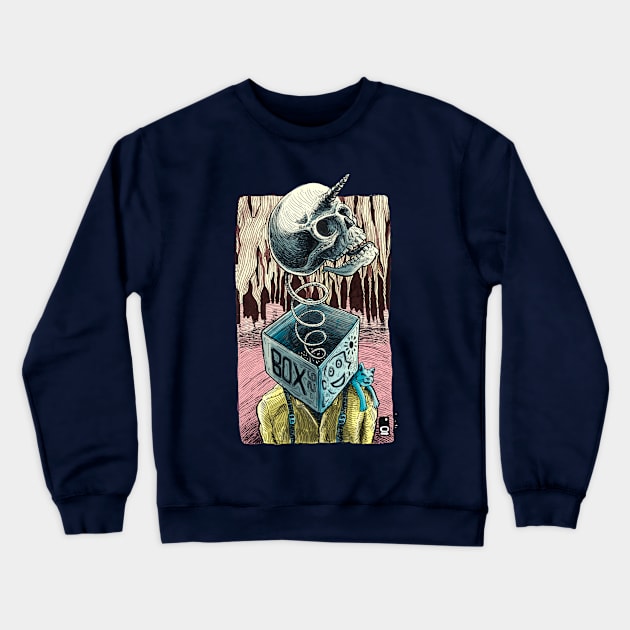 Bone box Crewneck Sweatshirt by Ilustronauta